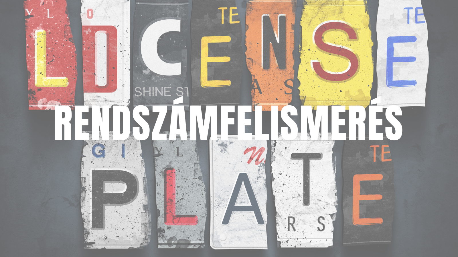 RENDSZÁMFELISMERÉS
