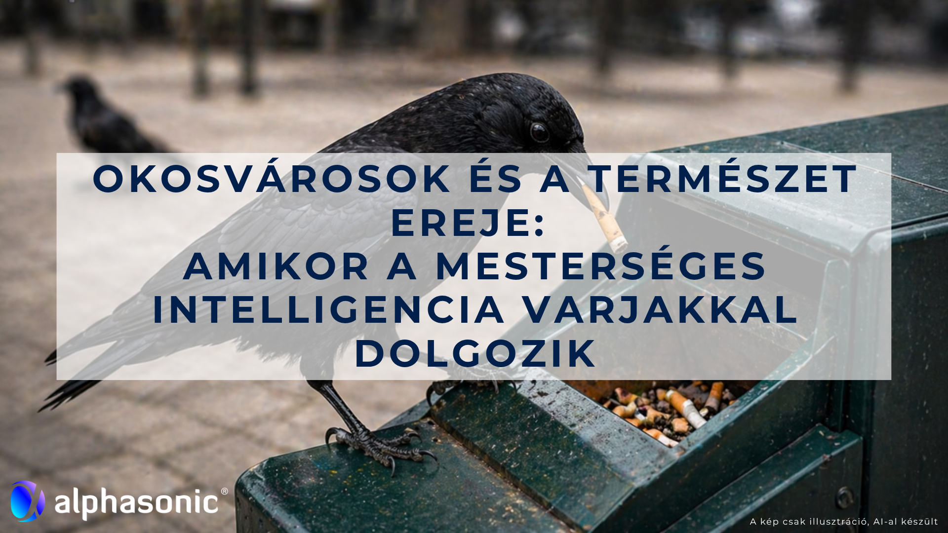 Okosvárosok és a természet ereje: Amikor a mesterséges intelligencia varjakkal dolgozik